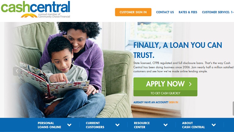 cashcentral payday loans